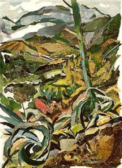 Murato, Corsica Giant Cactus - collage