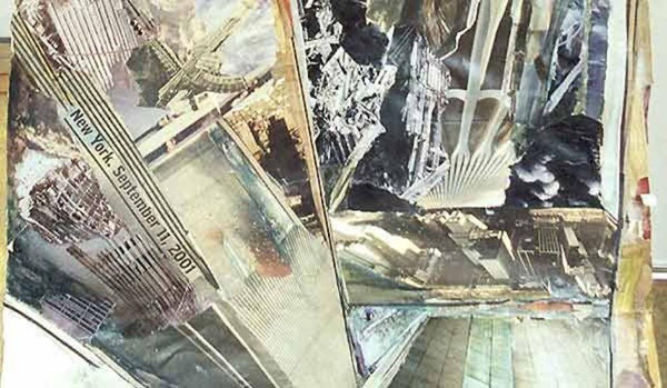 9/11 Twin Towers (detail 2) - collage