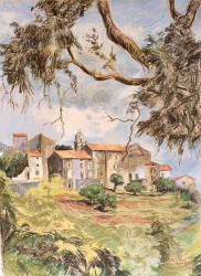 S. Maria Poggio, Corsica - pastel