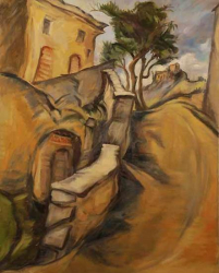 Chioti Village - oil on canvas