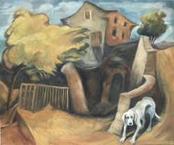 Yon Cassius, Chioti Village, Corsica - Oil on canvas