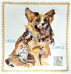 Jubilee Stamp Corgi collage