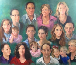 Greystoke Family Portrait - oil on canvas 2012