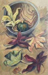 Autumn Leaves - oil on board 2022